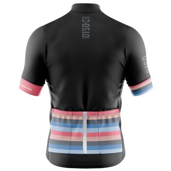 Maillot Cyclisme Femme Manches Courtes Stripes Noir 2