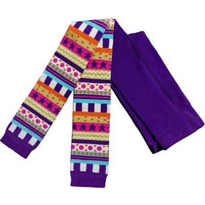 Leggings for children >>Purple Art Nuvo<<