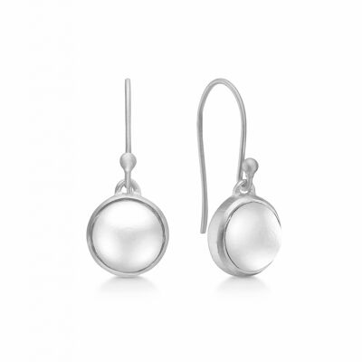 Noa earring white pearl silver