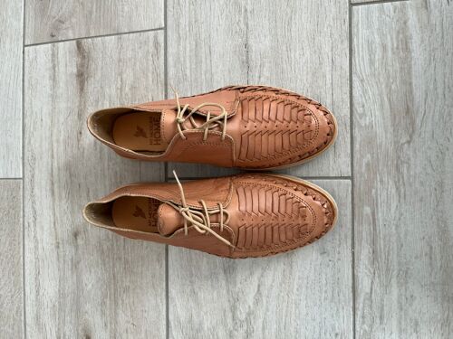 Handgefertigte Leder Huarache Sandalen für Herren | Tan & Schnürsenkel