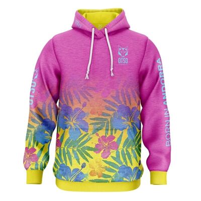 Rosa Blumen-Sweatshirt