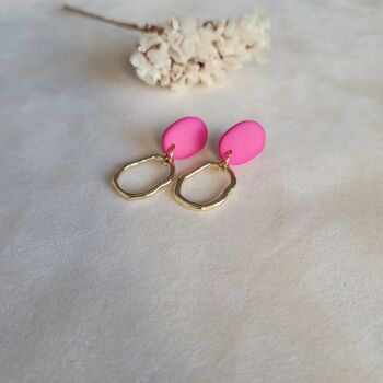 Boucles d'oreilles pendantes nobles en or 8