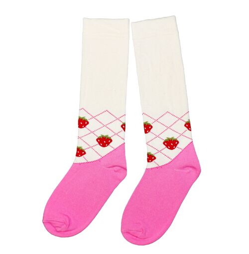 Knee socks for children >>Strawberry<<