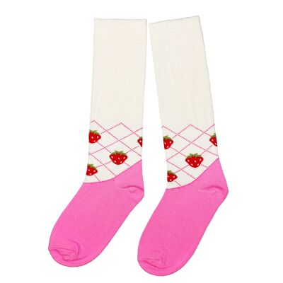 Calze al ginocchio per bambini >>Fragola<<