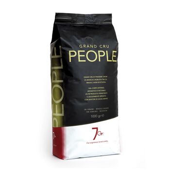 Caffè in grani PERSONE Busta sottovuoto 1000 gr. Carrello. 6 kg