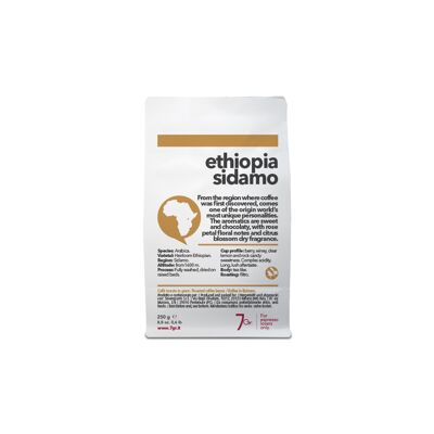 Caffè in grani monorigine ETIOPIA SIDAMO Busta sottovuoto 250 g