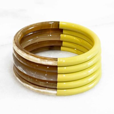 Genuine horn colored bracelet - Color 602C