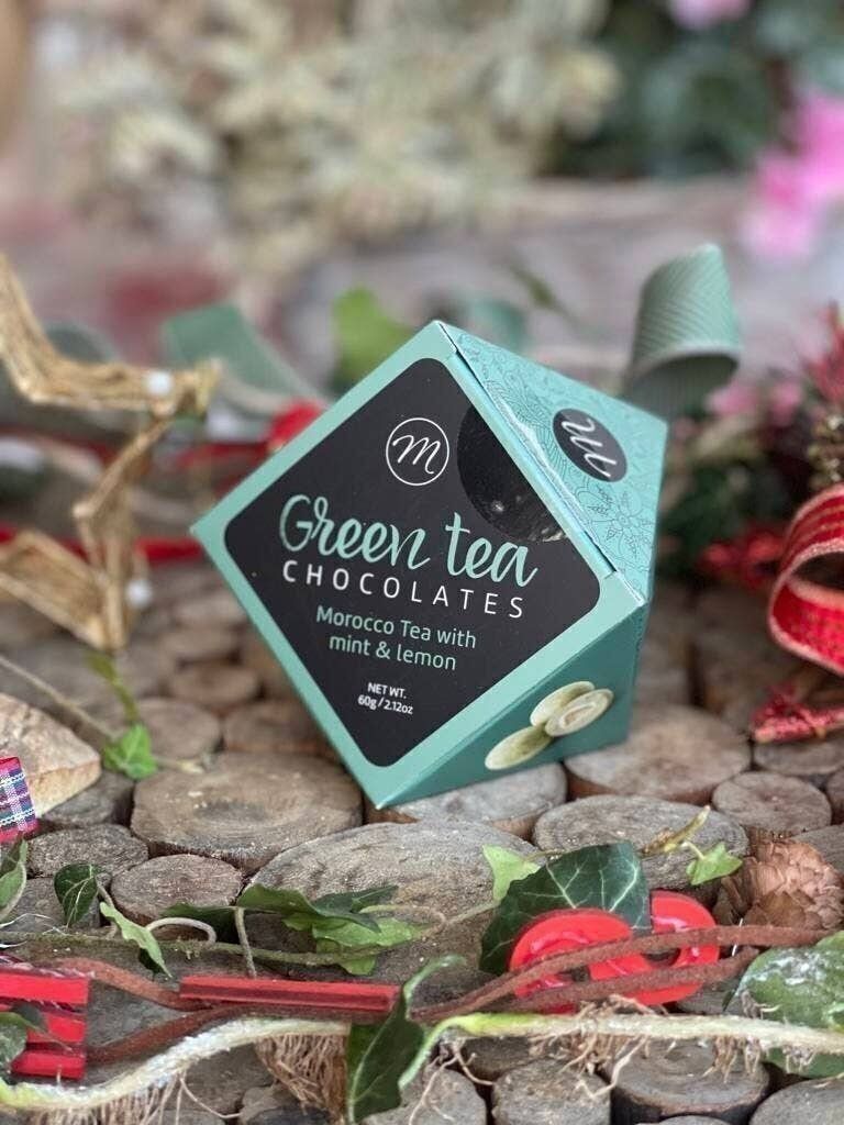 Cioccolato di Tè Verde Morocco, Menta e Limone 60g