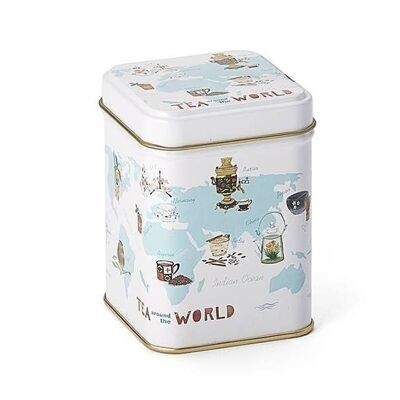 Boîte à thé - modèles assortis 50g - Autour du monde