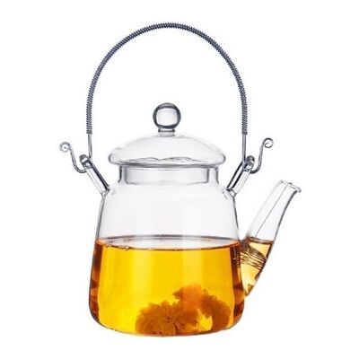 Tall glass teapot 350ml
