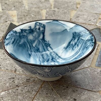Mug Porcelaine Mur Bleu 50 ml