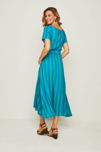 Robe longue BLEUE GOMINOLA 6