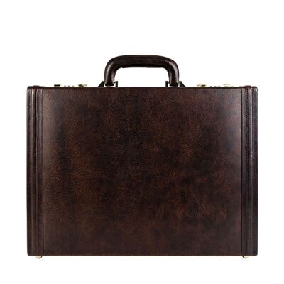 Premium Leather Attaché Case Briefcase - The Rainbow