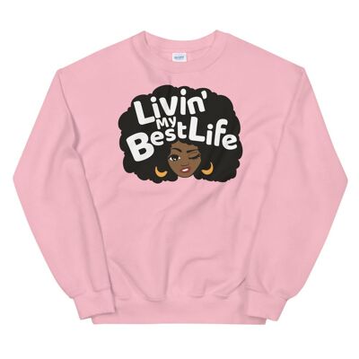 "Living my best life" sweater