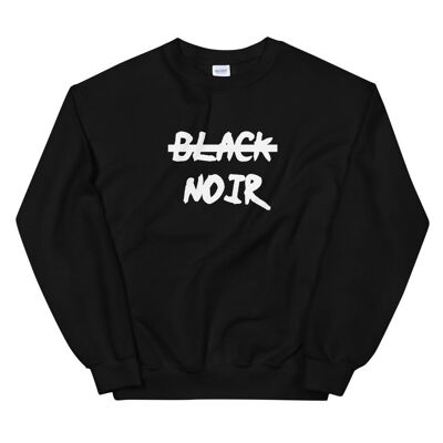 "Black, not black" sweater