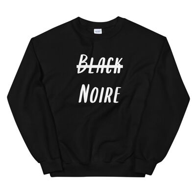 "Black, not black" sweater