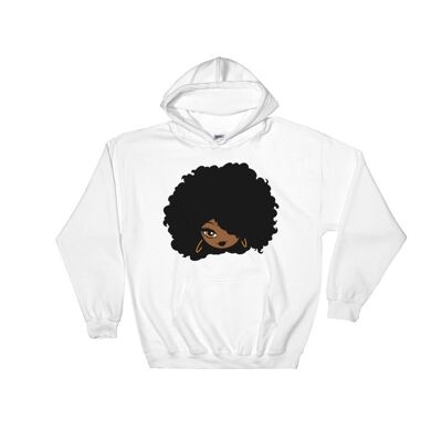 Hooded sweatshirt "Afro girl cartoon"