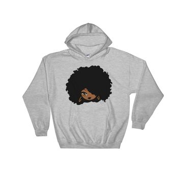 Sweatshirt capuche "Afro girl cartoon" 2