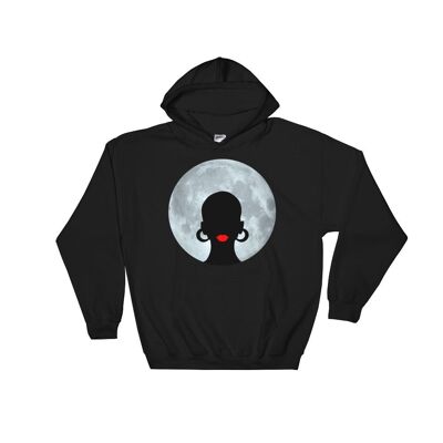 "Afro Moon" hooded sweatshirt