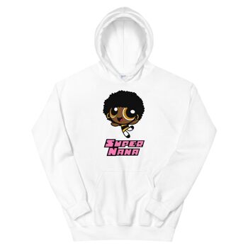 Sweatshirt capuche "Afro Super Nana" 2