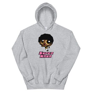 Sweatshirt capuche "Afro Super Nana" 12