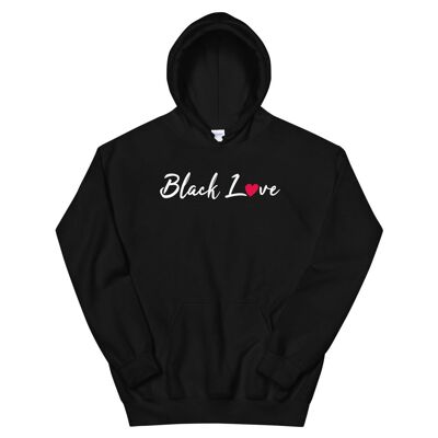 Kapuzensweatshirt „Black Love“.