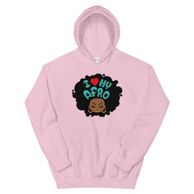 Hooded sweatshirt "I love my Afro"