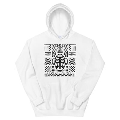 "Baoulé patterns" hooded sweatshirt