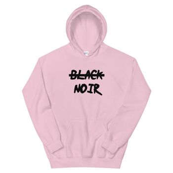 Sweatshirt capuche "Noir, pas black" 2
