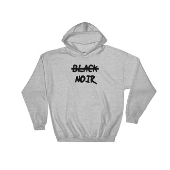 Sweatshirt capuche "Noir, pas black" 5