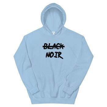 Sweatshirt capuche "Noir, pas black" 6