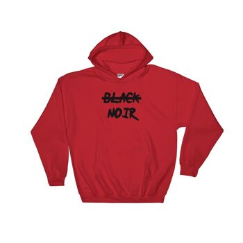 Sweatshirt capuche "Noir, pas black" 17