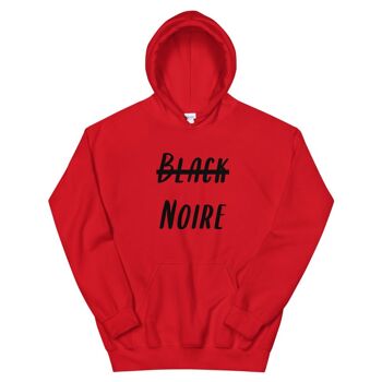 Sweatshirt capuche "Noire, pas black" 29