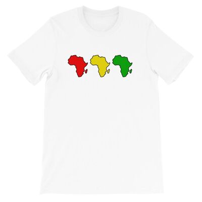 T-Shirt „Afrika Rot-Gelb-Grün“.