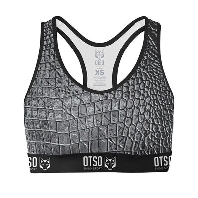 Women's Sports Top Black Snake