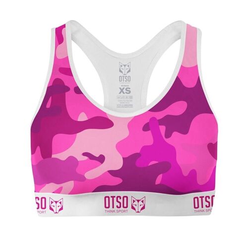 Top Deportivo Mujer Camo Pink