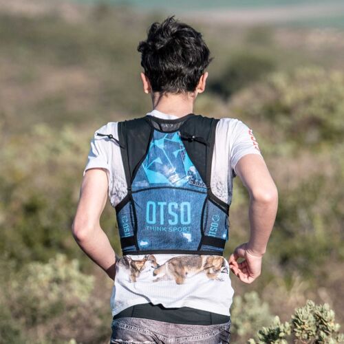 Trail Running Backpack Blue Jeans