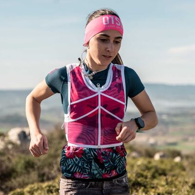 Zaino da trail running mimetico rosa