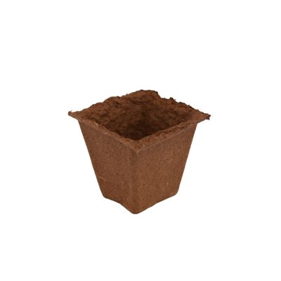 Nutley's 6 cm Carré Biodégradable & Pots de Plantes en Fibre de Bois Organique - 200