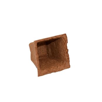 Nutley's 6cm Square Biodegradable & Organic Wood Fiber Plant Pots - 600 5