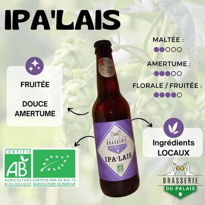 IPA'LAIS Beer, Organic India Pale Ale Beer