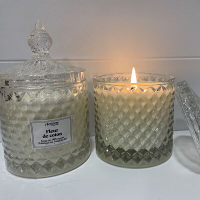 BONBONNIERE COTTON FLOWER SCENTED CANDLE 200 G OF 100% VEGETABLE SOYA WAX