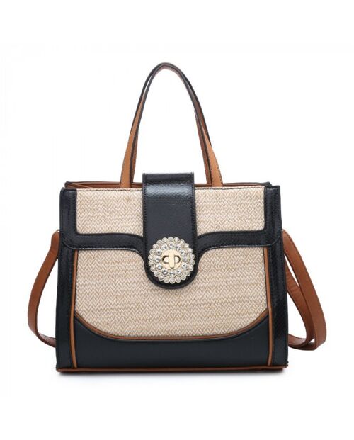 Fashion Women's  Tote Crossbody PU leather Adjustable long strap  Handbag- LM8299