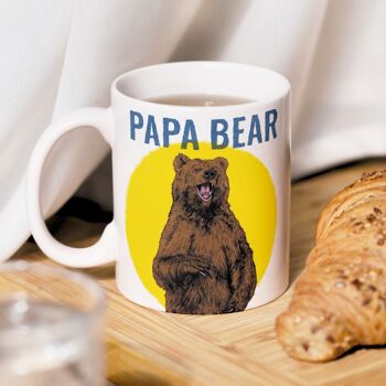 Papa Bear vous êtes la meilleure tasse à café | Cadeau de fête des pères | Tasse pour papa 1