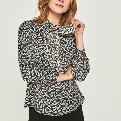 cat black mint shirt