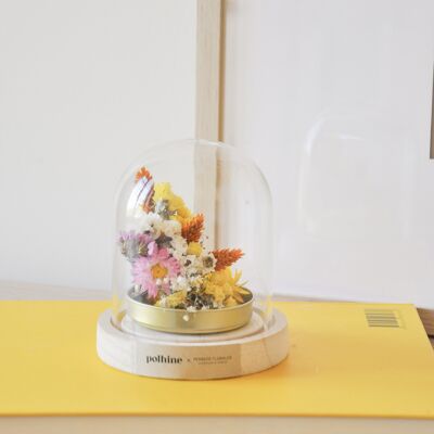 Cloche of dried flowers - Small OR