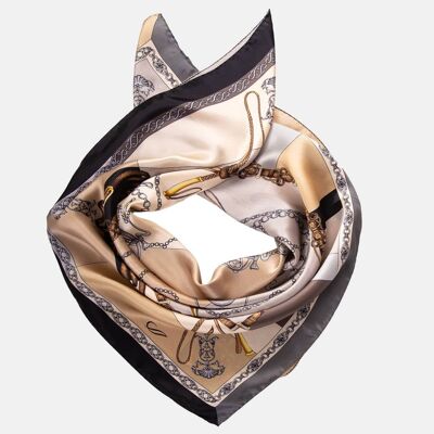 Gabriella - Silk Foulard - Hazelnut