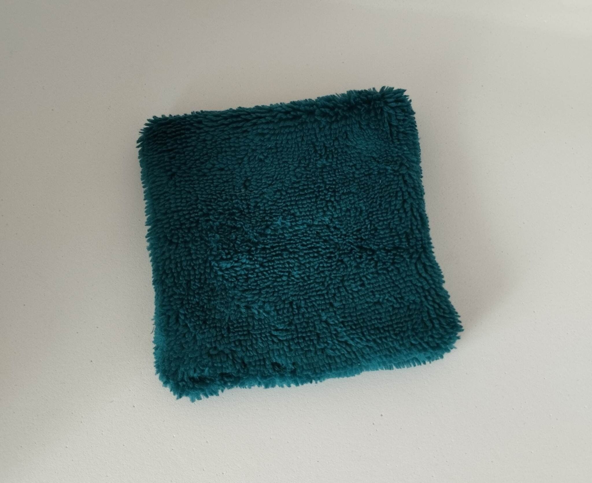 Cotone double face blu pavone