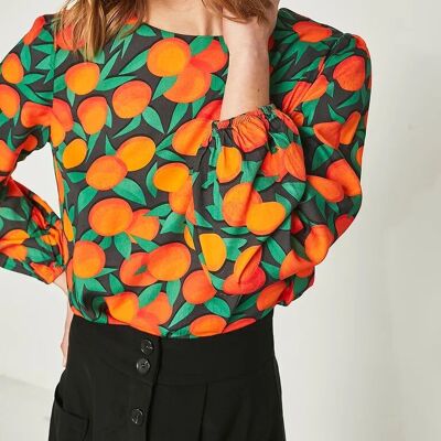 Orangefarbenes Petersilie-Shirt