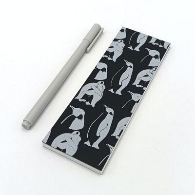 Papeterie bloc-notes motif Pingouin 6 X 17 cm